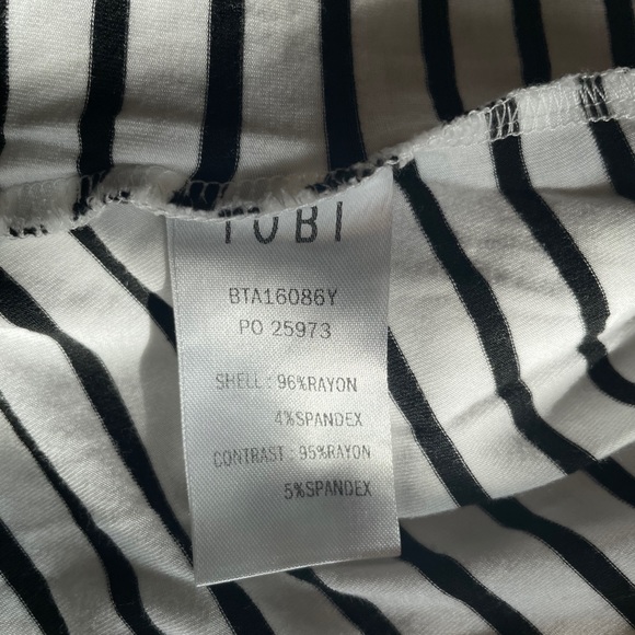 TOBI black and white striped shirt - Picture 6 of 6